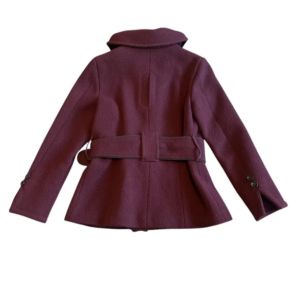 Soia & Kyo Double-Breasted Peacoat Jacket w/ Belt Button Up Size Medium Women's - Picture 5 of 13